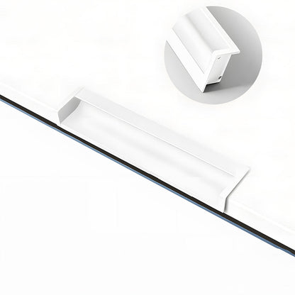 Concealed Recessed Edge Pulls for Cabinets and Drawers