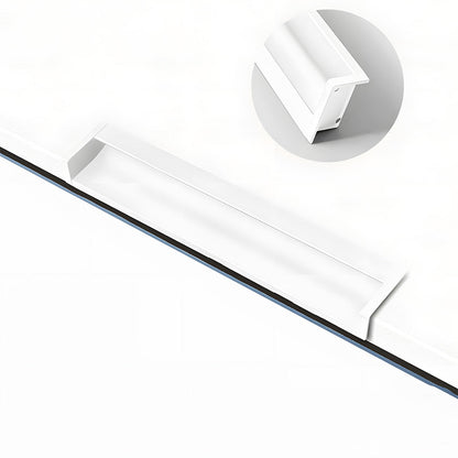 Concealed Recessed Edge Pulls for Cabinets and Drawers