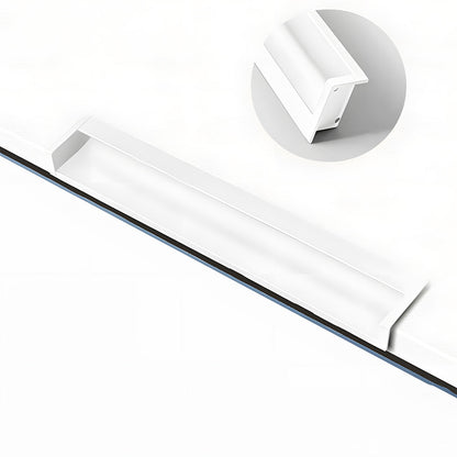 Concealed Recessed Edge Pulls for Cabinets and Drawers