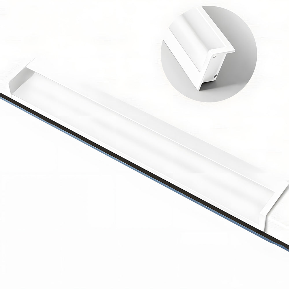 Concealed Recessed Edge Pulls for Cabinets and Drawers