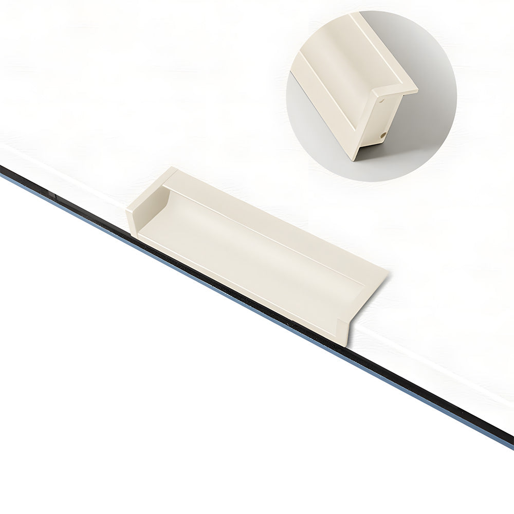 Concealed Recessed Edge Pulls for Cabinets and Drawers
