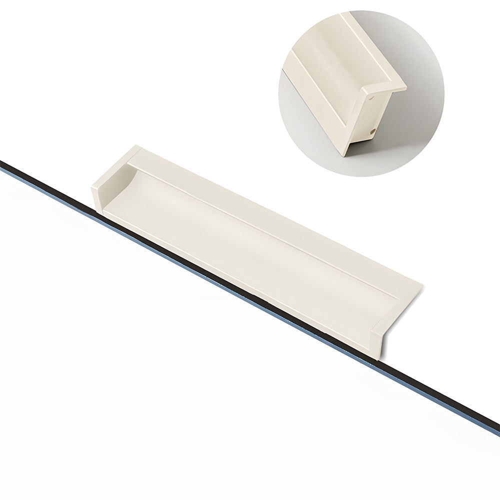 Concealed Recessed Edge Pulls for Cabinets and Drawers
