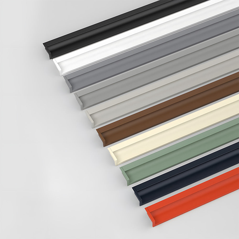 Concealed Recessed Edge Pulls for Cabinets and Drawers