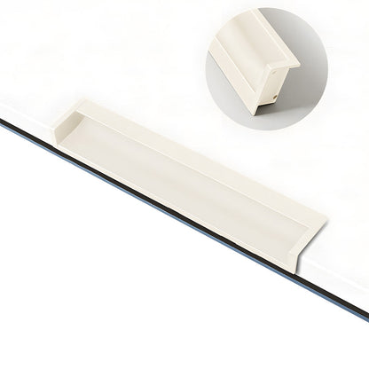 Concealed Recessed Edge Pulls for Cabinets and Drawers