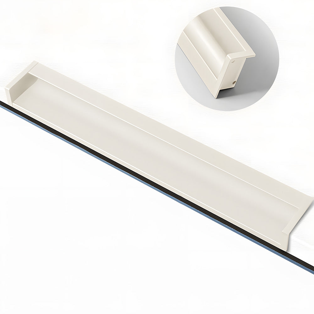 Concealed Recessed Edge Pulls for Cabinets and Drawers