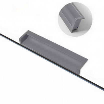 Concealed Recessed Edge Pulls for Cabinets and Drawers