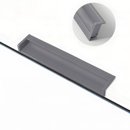 Concealed Recessed Edge Pulls for Cabinets and Drawers