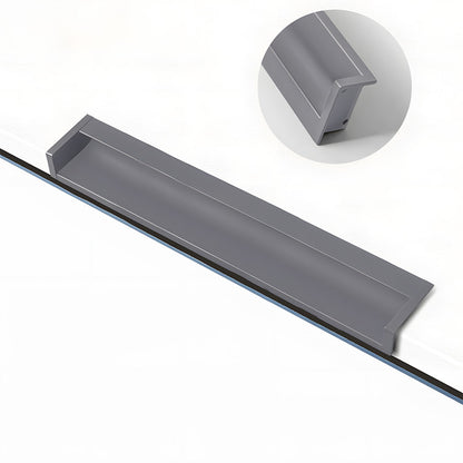 Concealed Recessed Edge Pulls for Cabinets and Drawers