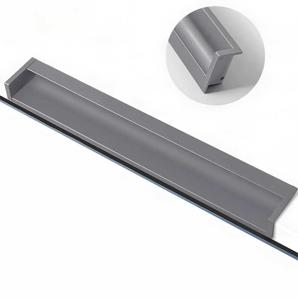 Concealed Recessed Edge Pulls for Cabinets and Drawers
