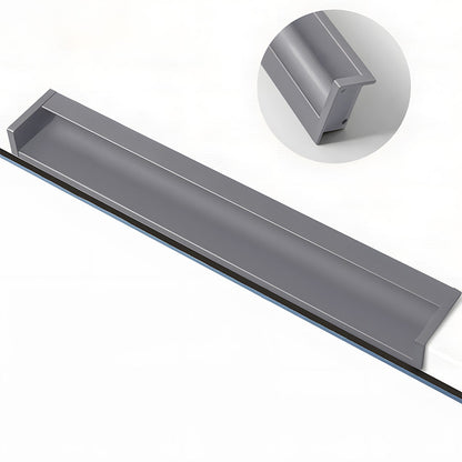 Concealed Recessed Edge Pulls for Cabinets and Drawers