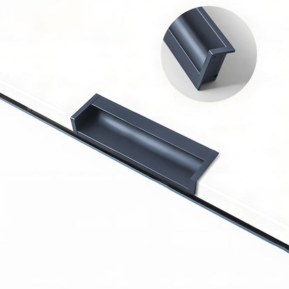 Concealed Recessed Edge Pulls for Cabinets and Drawers