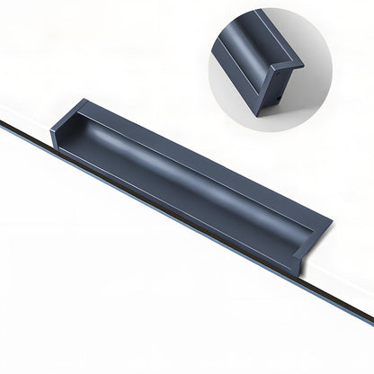 Concealed Recessed Edge Pulls for Cabinets and Drawers