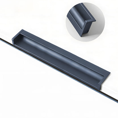 Concealed Recessed Edge Pulls for Cabinets and Drawers
