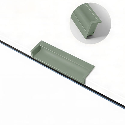 Concealed Recessed Edge Pulls for Cabinets and Drawers