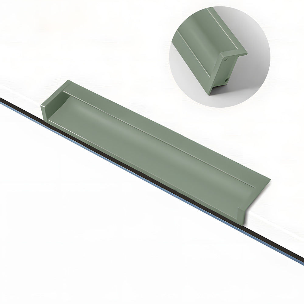 Concealed Recessed Edge Pulls for Cabinets and Drawers