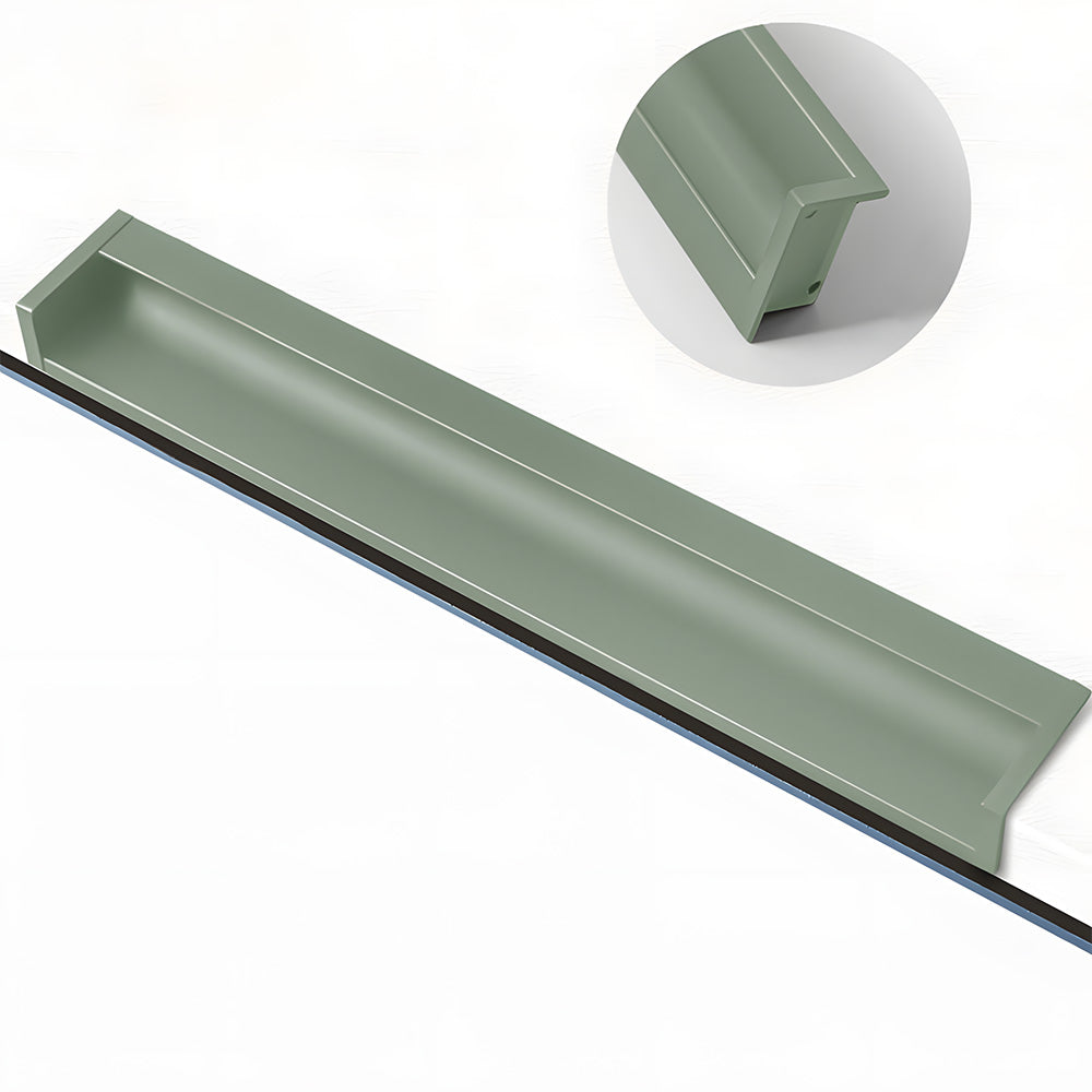 Concealed Recessed Edge Pulls for Cabinets and Drawers