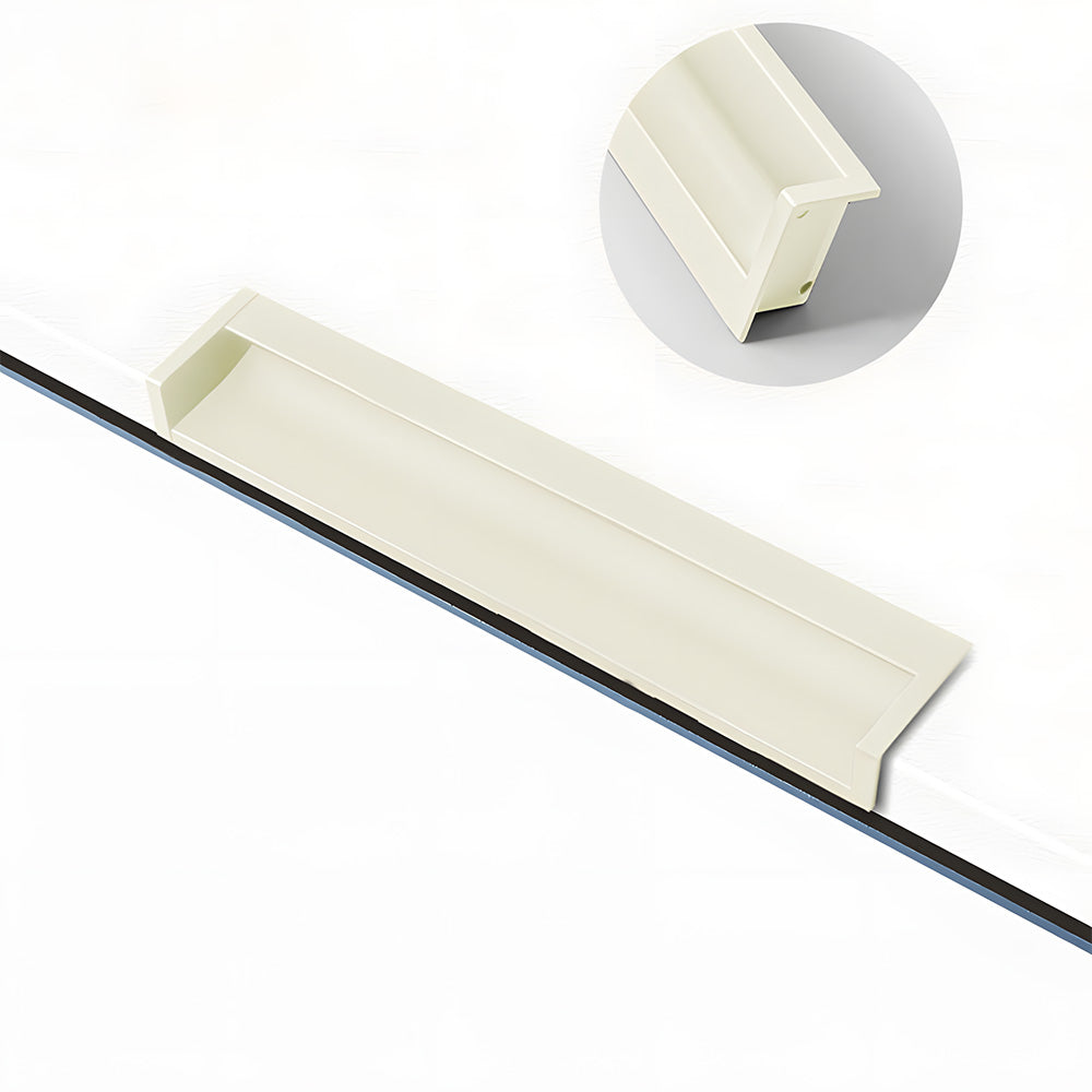 Concealed Recessed Edge Pulls for Cabinets and Drawers