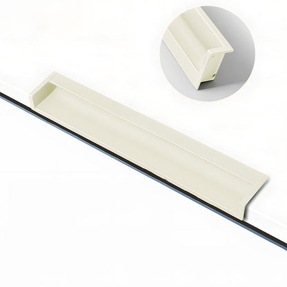 Concealed Recessed Edge Pulls for Cabinets and Drawers