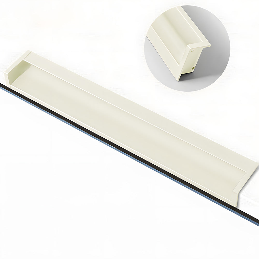Concealed Recessed Edge Pulls for Cabinets and Drawers