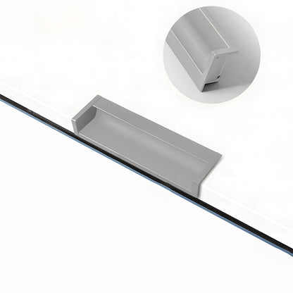 Concealed Recessed Edge Pulls for Cabinets and Drawers