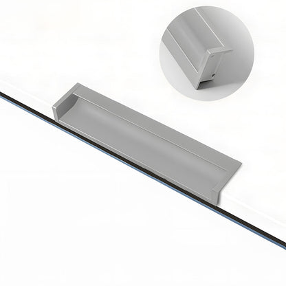Concealed Recessed Edge Pulls for Cabinets and Drawers
