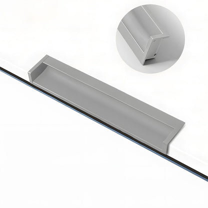 Concealed Recessed Edge Pulls for Cabinets and Drawers