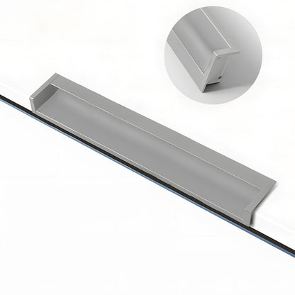 Concealed Recessed Edge Pulls for Cabinets and Drawers
