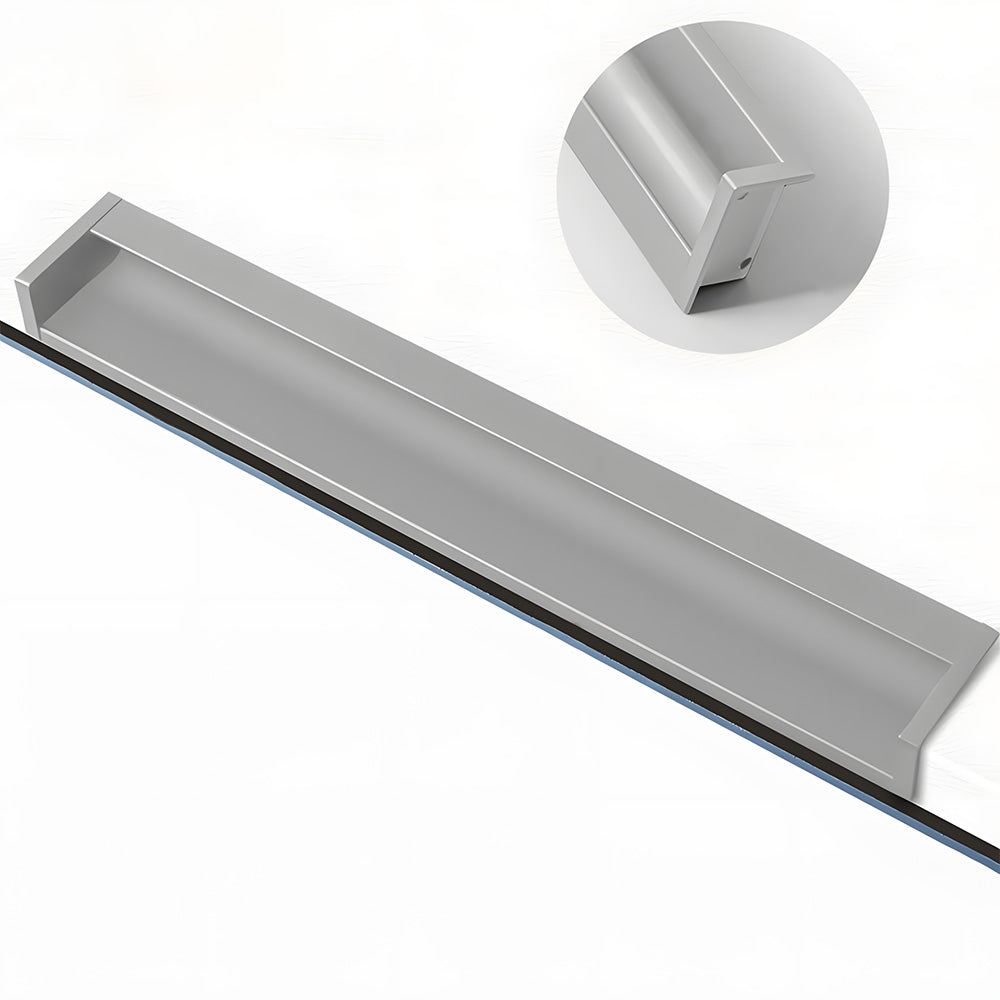 Concealed Recessed Edge Pulls for Cabinets and Drawers