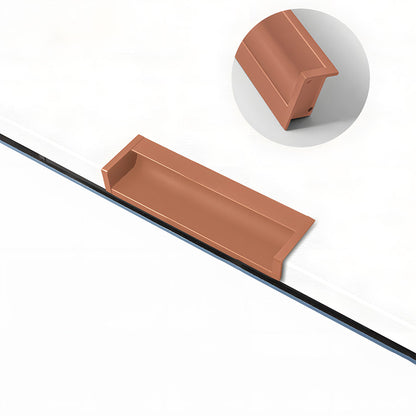 Concealed Recessed Edge Pulls for Cabinets and Drawers
