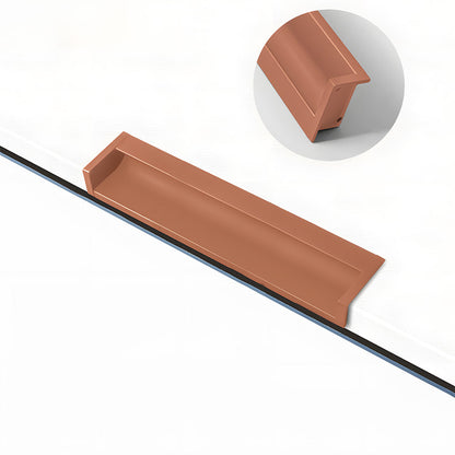 Concealed Recessed Edge Pulls for Cabinets and Drawers