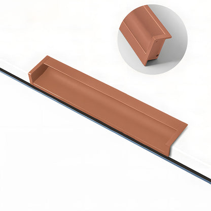 Concealed Recessed Edge Pulls for Cabinets and Drawers