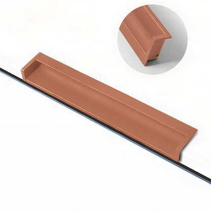 Concealed Recessed Edge Pulls for Cabinets and Drawers