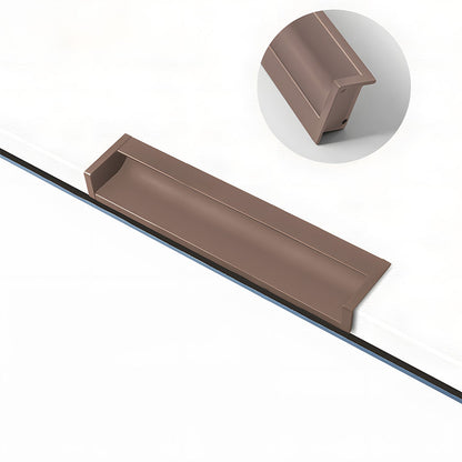 Concealed Recessed Edge Pulls for Cabinets and Drawers