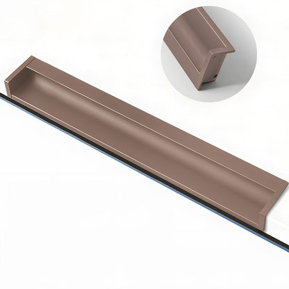 Concealed Recessed Edge Pulls for Cabinets and Drawers