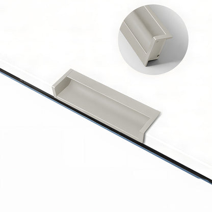 Concealed Recessed Edge Pulls for Cabinets and Drawers