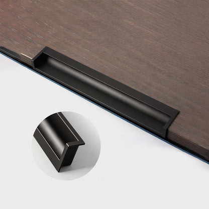 Concealed Recessed Edge Pulls for Cabinets and Drawers