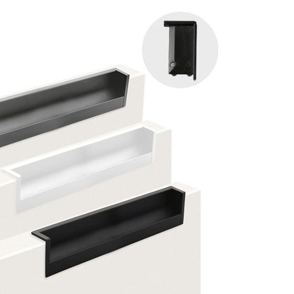 Concealed Recessed Edge Pulls for Cabinets and Drawers