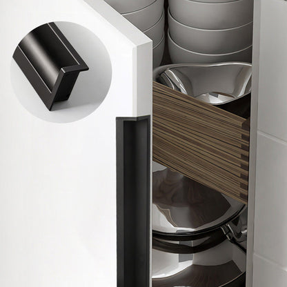 Concealed Recessed Edge Pulls for Cabinets and Drawers