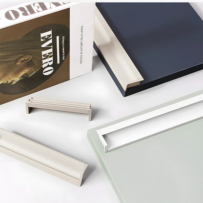 Concealed Recessed Edge Pulls for Cabinets and Drawers