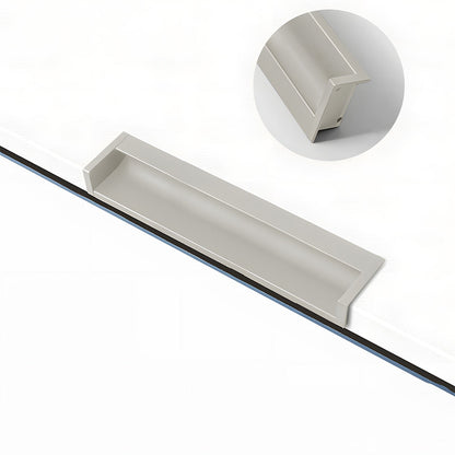 Concealed Recessed Edge Pulls for Cabinets and Drawers