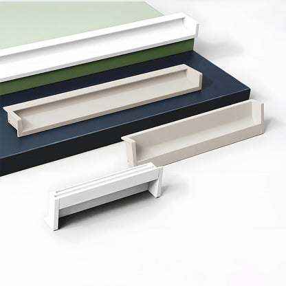 Concealed Recessed Edge Pulls for Cabinets and Drawers