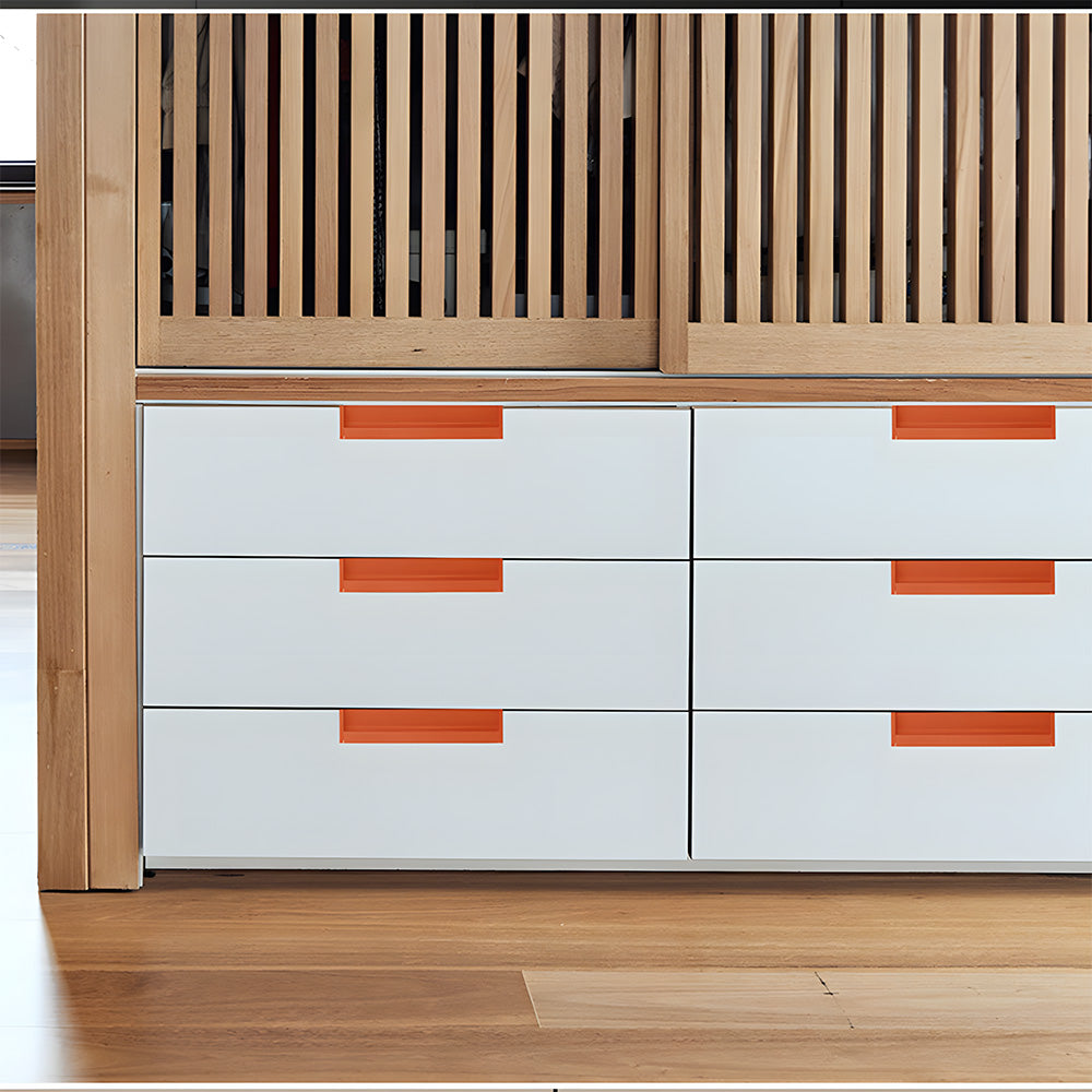 Concealed Recessed Edge Pulls for Cabinets and Drawers
