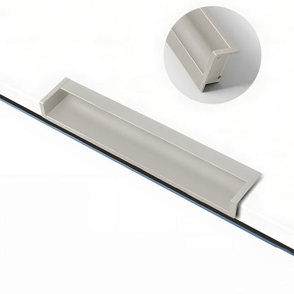 Concealed Recessed Edge Pulls for Cabinets and Drawers