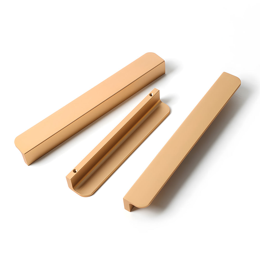 Rounded U-Channel Finger Edge Pulls for Cabinets