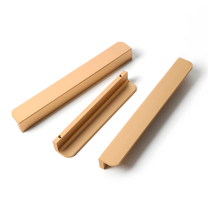 Rounded U-Channel Finger Edge Pulls for Cabinets