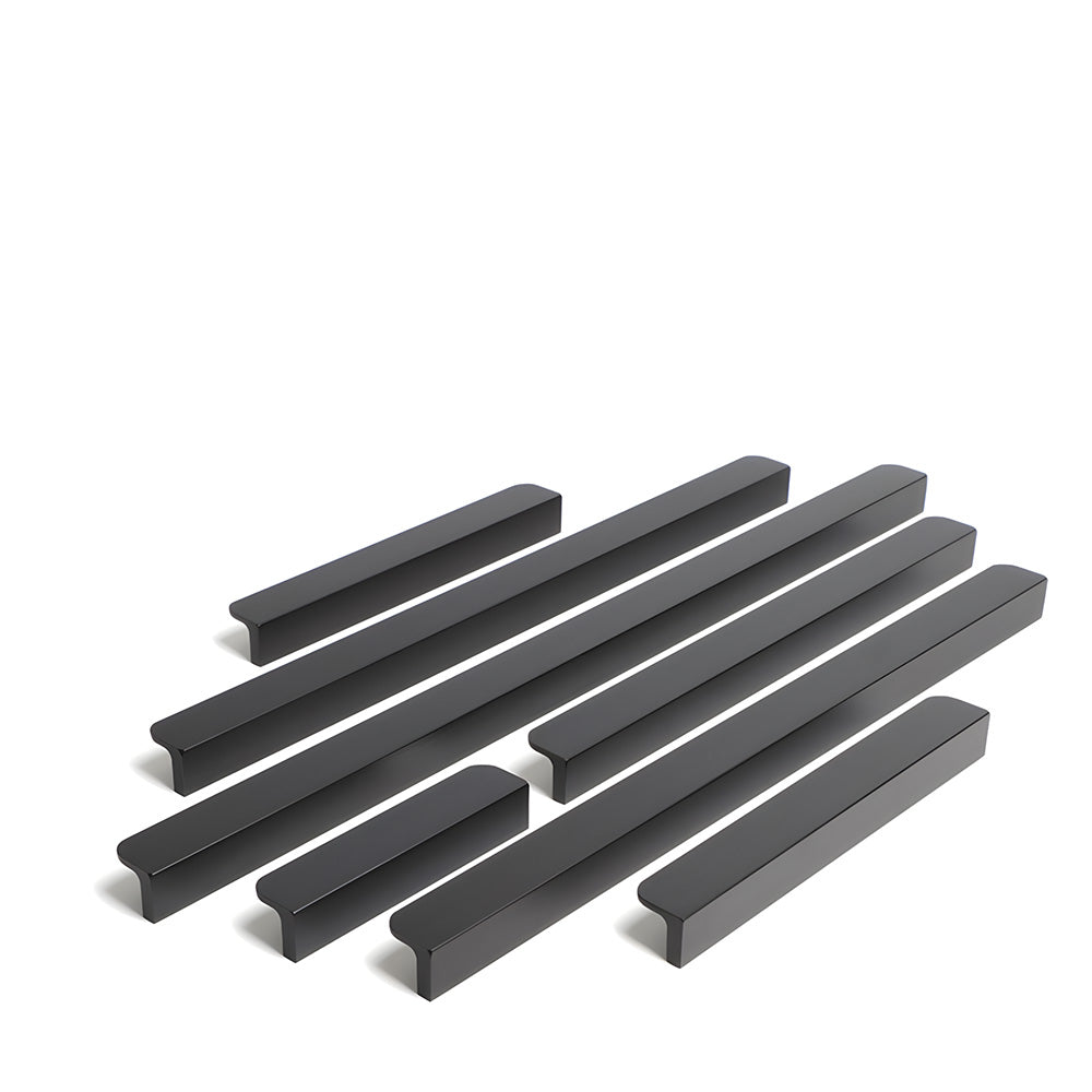 Rounded U-Channel Finger Edge Pulls for Cabinets