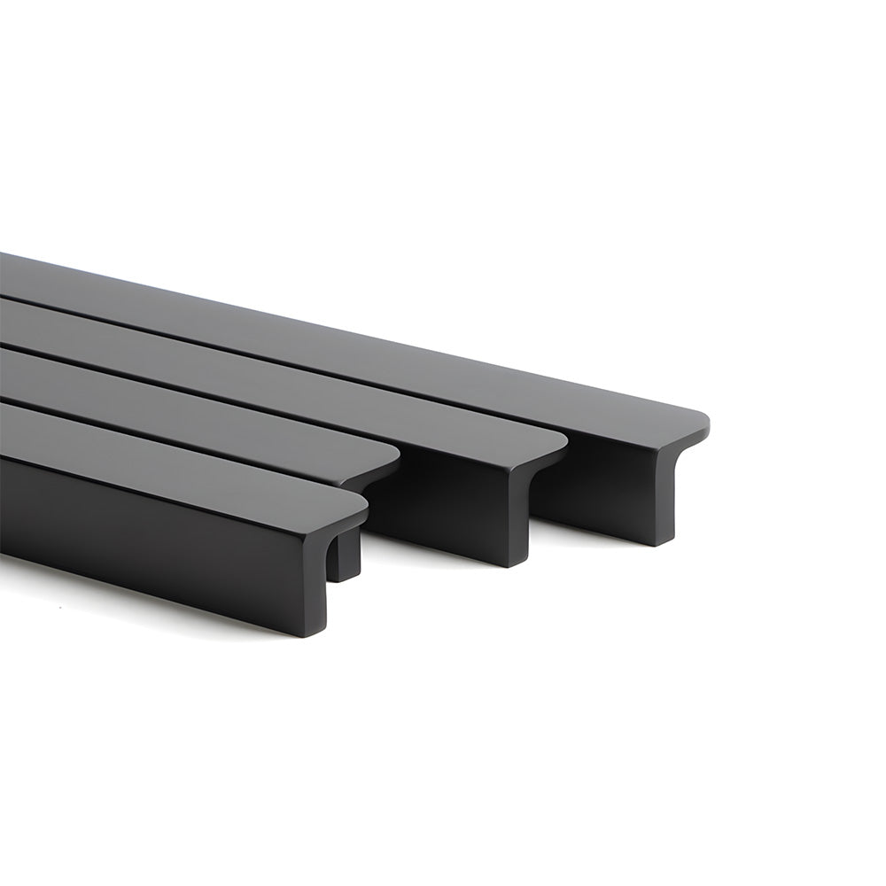 Rounded U-Channel Finger Edge Pulls for Cabinets