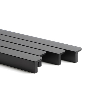 Rounded U-Channel Finger Edge Pulls for Cabinets
