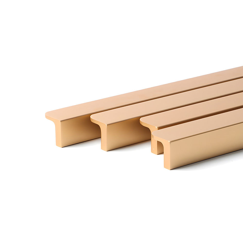 Rounded U-Channel Finger Edge Pulls for Cabinets