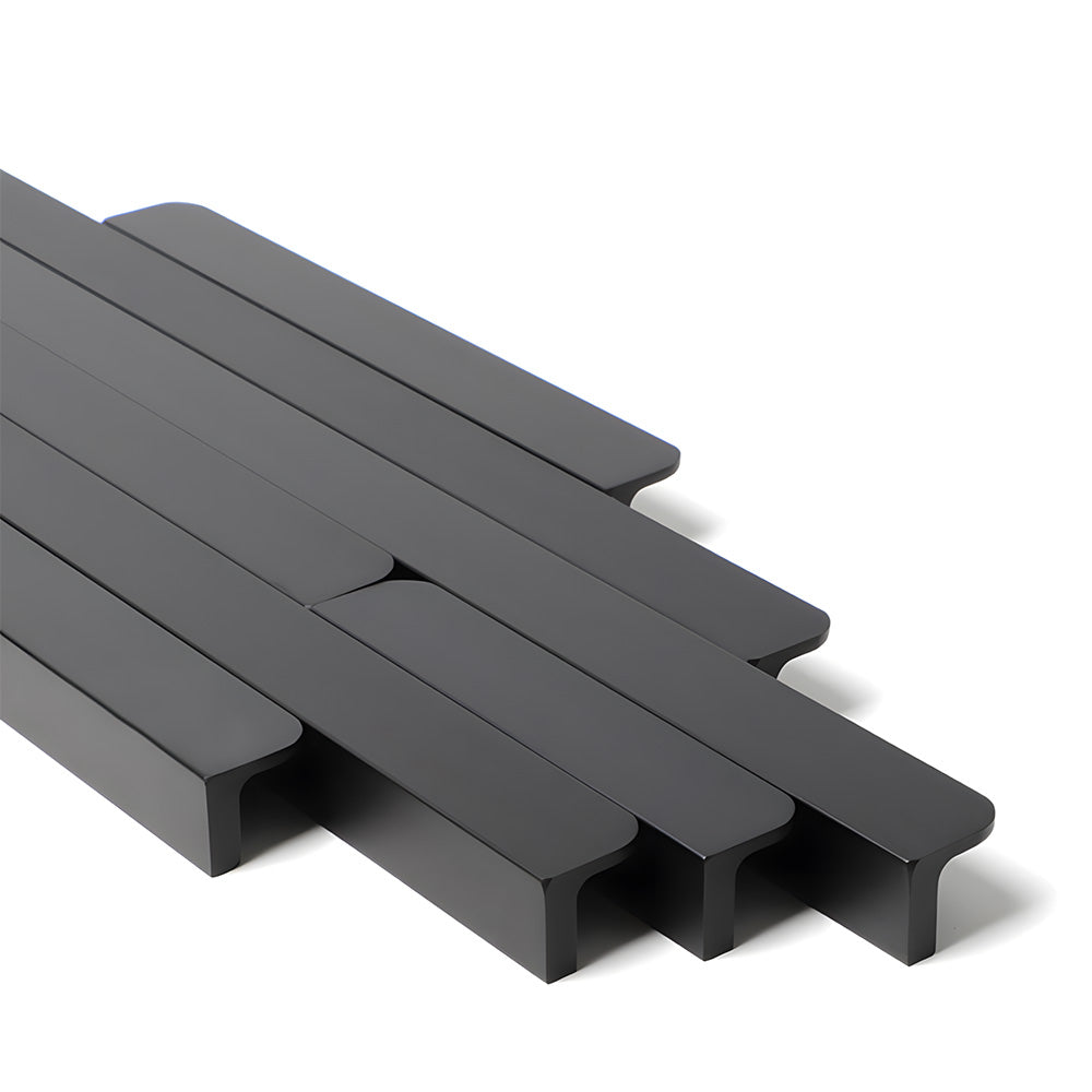 Rounded U-Channel Finger Edge Pulls for Cabinets
